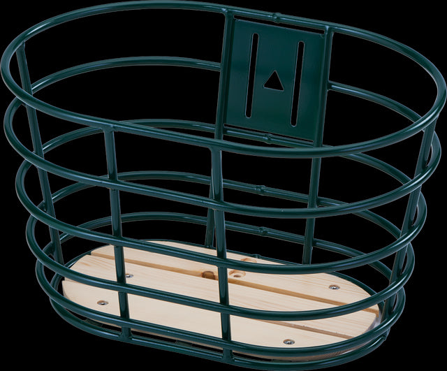 Grøn Norden alu cykelkurv m/træbund 28"