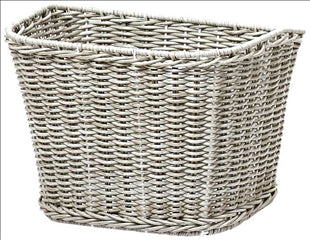 Hvid front pileflet cykelkurv