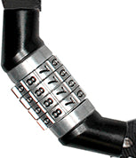 Sort Trelock BC115 kædelås med m. kode