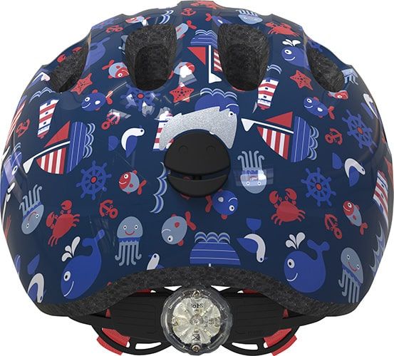 Blue maritim Smiley 2.1 børnehjelm fra Abus