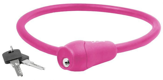 Pink M-Wave cykellås 600x12 mm