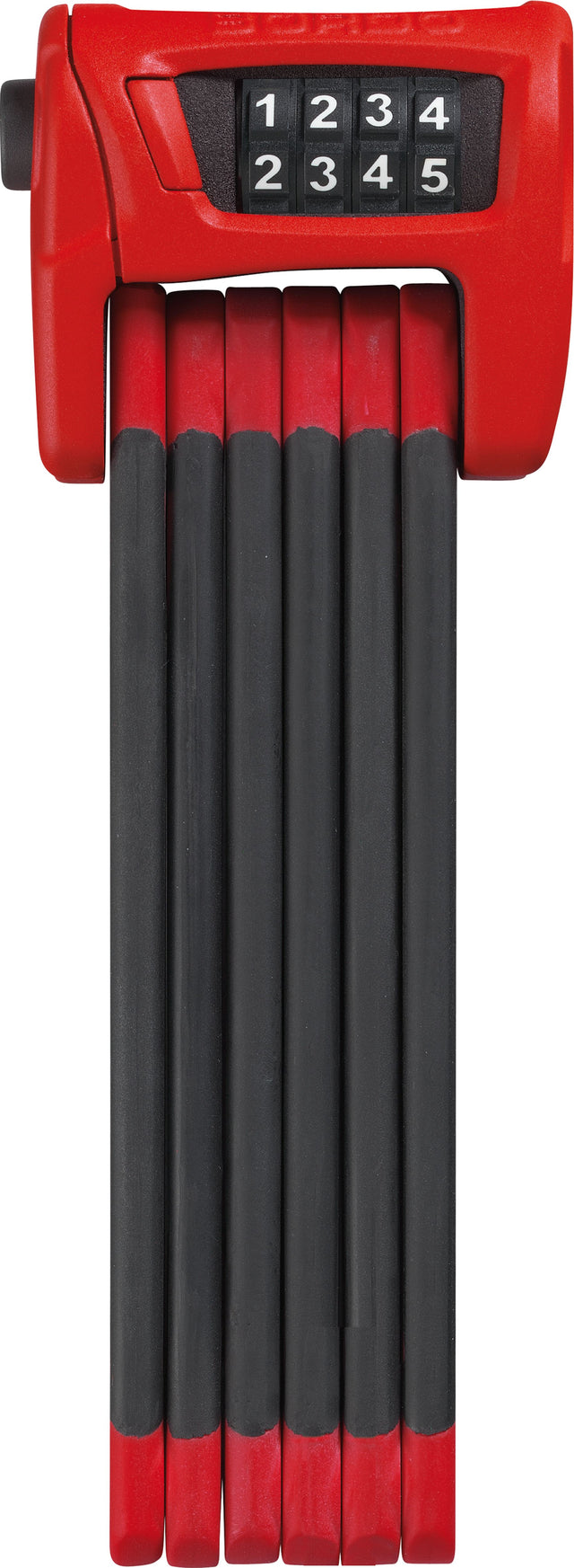 Abus 6100 Bordo Combo foldelås, rød
