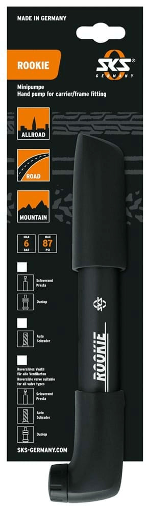 SKS Rookie Mini cykelpumpe - egner sig til alle cykelventiler