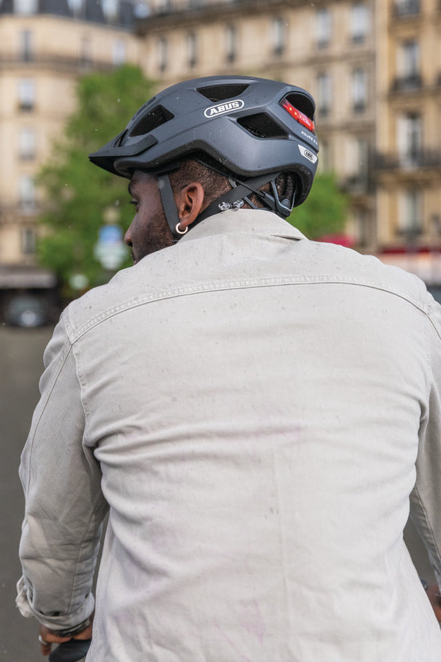 Abus Aduro 3.0 LED velvet black - cykelhjelm