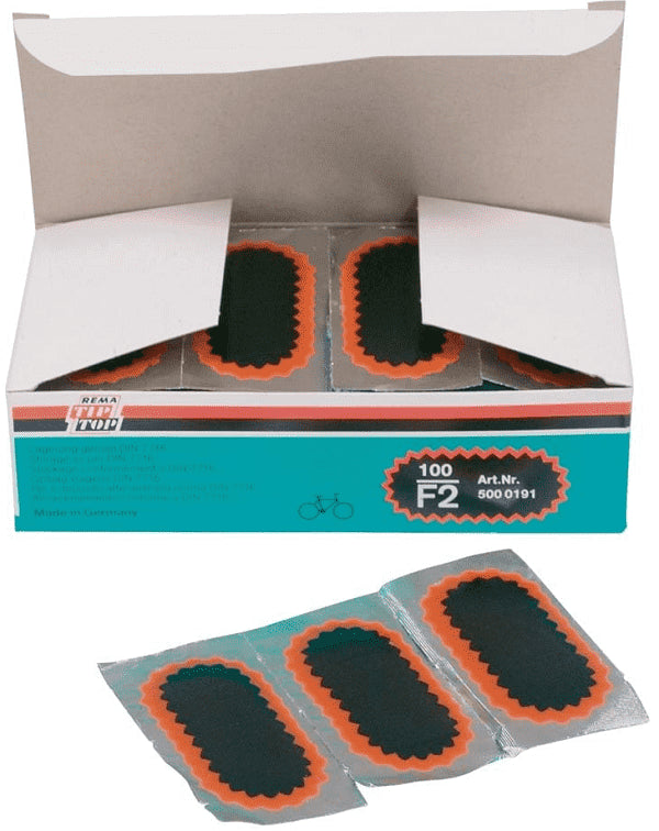 Tip Top 25 x 50mm lapper til lapning af cykeldæk