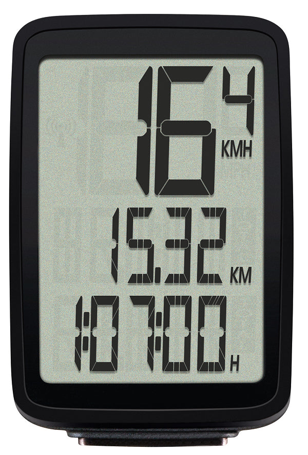 Sigma Pure 1 cykelcomputer m. kabel, sort