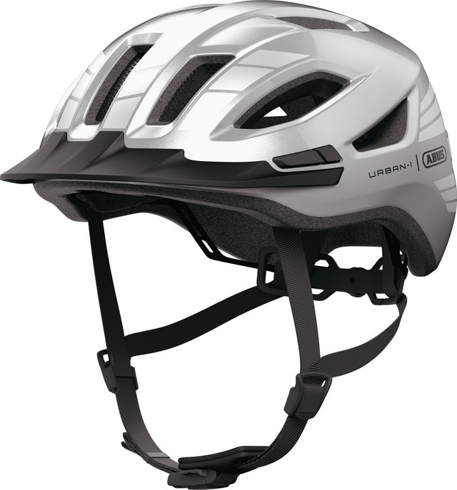 Abus Urban-I 4.0 signal silver - cykelhjelm