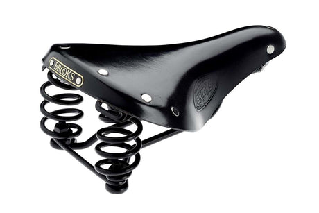 Brooks Flyer S Trekking retro læder cykelsadel til damer, sort