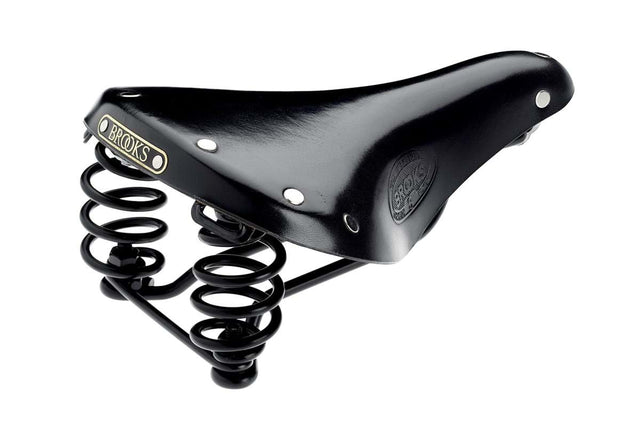 Brooks Flyer S Trekking retro læder cykelsadel til damer, sort