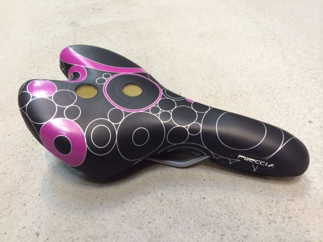 Cultima Selle Royal Gel sadel, sort/lilla