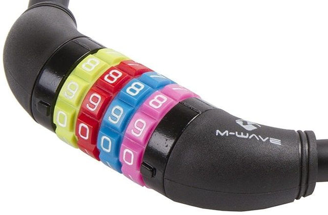 M-Wave DS 12.6,5 cykellås med kode, sprt
