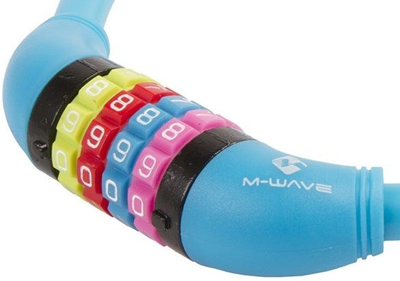 M-Wave DS 12.6,5 cykellås med kode, blå
