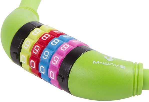 M-Wave DS 12.6,5 cykellås med kode, grøn
