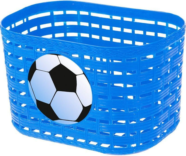 Cykelkurv + ringeklokke + flaske m. holder med fodbold motiv