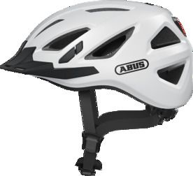 Abus Urban-I 3.0 polar white cykelhjelm m. LED-baglygte