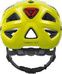 Abus Urban-I 3.0 Signal yellow cykelhjelm m. LED-baglygte