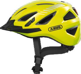 Abus Urban-I 3.0 Signal yellow cykelhjelm m. LED-baglygte