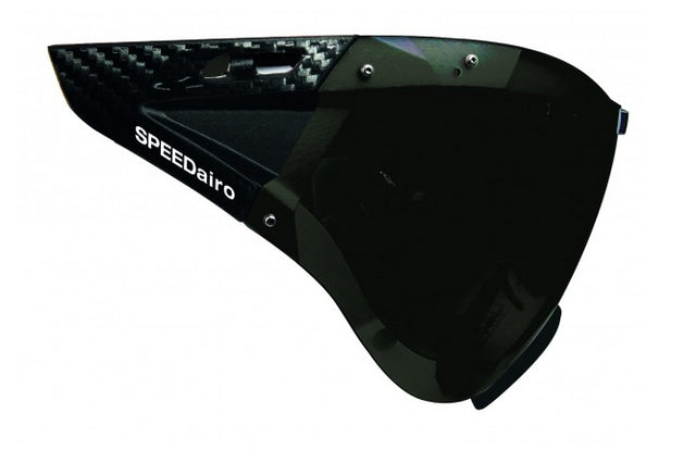 SPEEDmask Carbonic Visor grey-sil. flash hjelm briller fra casco passer til SPEEDairo, SPEEDSTER, ROADSTER