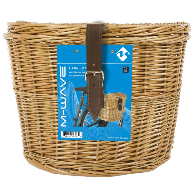 M Wave Unisex's sidekurv cykelkurv. brun, 39 x 26,5 x 29 cm. Inkl beslag