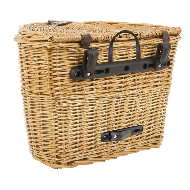 M Wave Unisex's sidekurv cykelkurv. brun, 39 x 26,5 x 29 cm. Inkl beslag