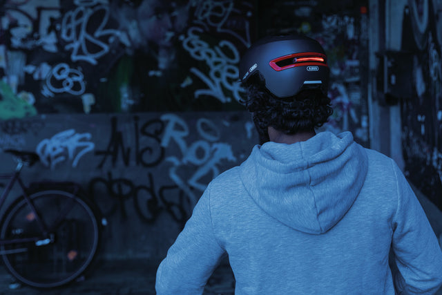 Abus HUD-Y gleam silver cykelhjelm