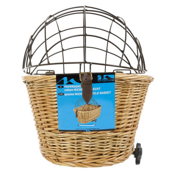 M-Wave Top Wicker Hunde Cykelkurv Bagerst - Rattan