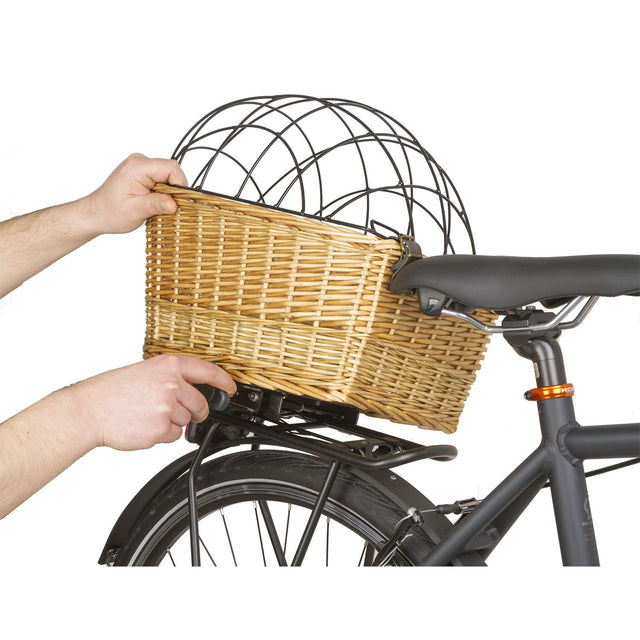 M-Wave Top Wicker Hunde Cykelkurv Bagerst - Rattan