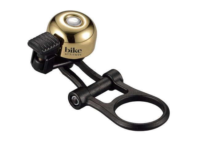 Ringeklokke Bike Attitude Hvid Med Fjederhammer