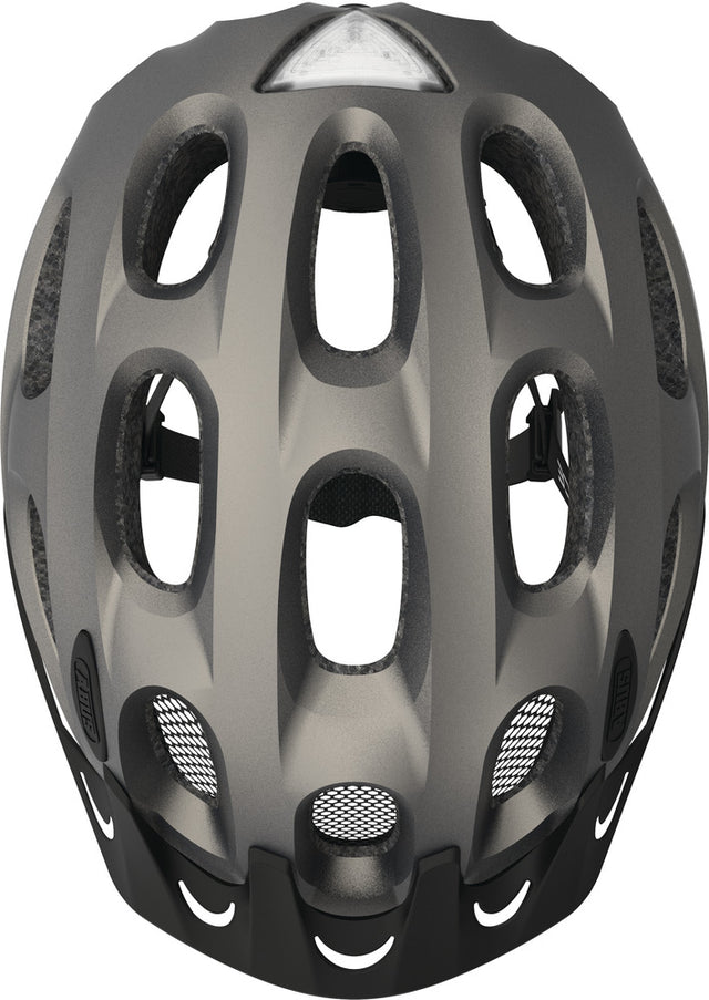 Abus Youn-I ACE metallic silver med indbygget ledlys