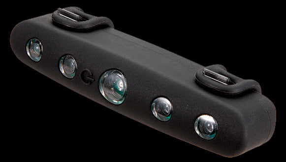 Baglygte Mixbike m/5Led & Batteri Sort