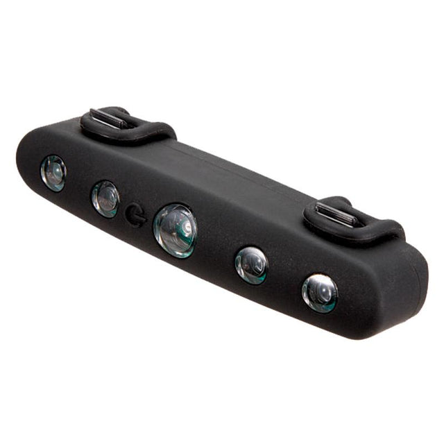 Baglygte Mixbike m/5Led & Batteri Sort