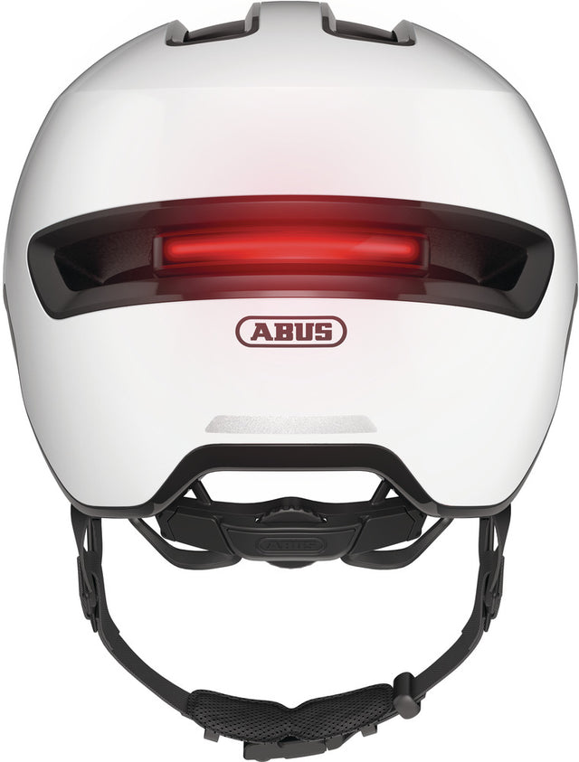 Abus HUD-Y ACE shiny white cykelhjelm