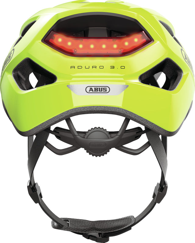 Abus Aduro 3.0 LED signal yellow - cykelhjelm