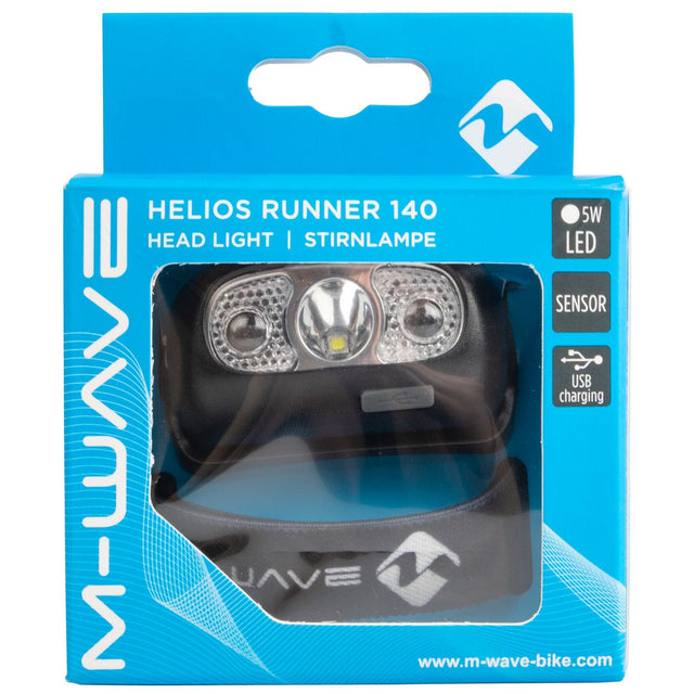Forlygte Helios Runner140 lumen genopladelig led sort