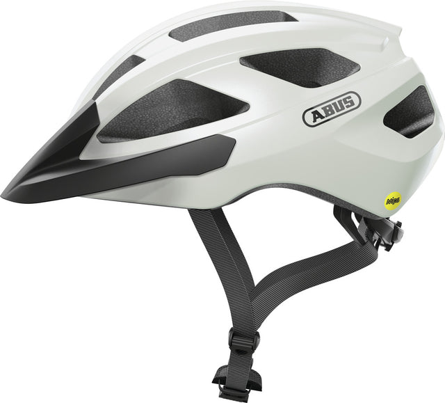 ABUS Macator MIPS pearl white cykelhjelm