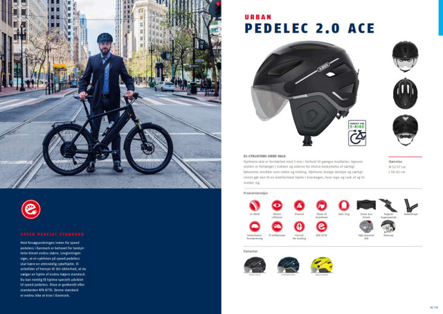 Velvet Black Pedelec 2.0 ACE cykelhjelm fra Abus