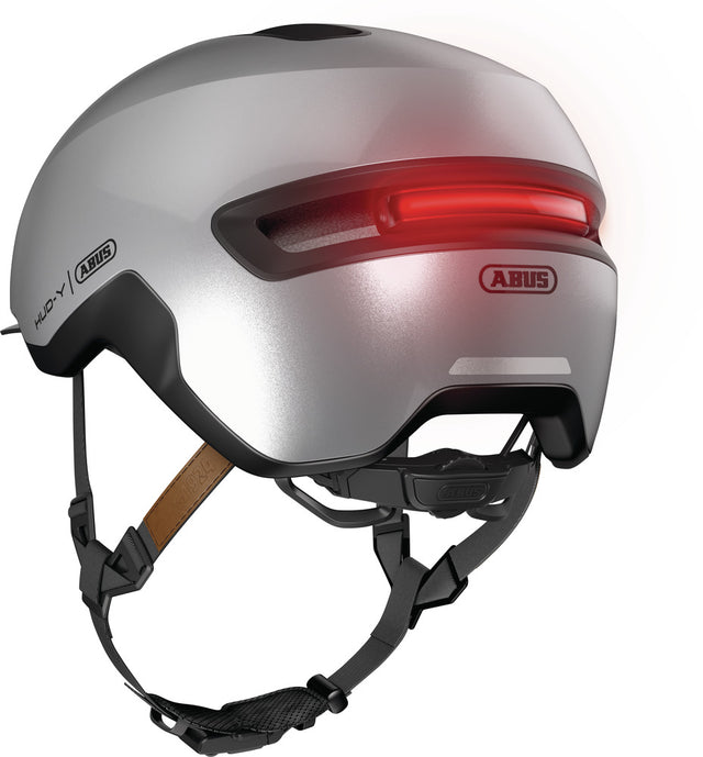 Abus HUD-Y gleam silver cykelhjelm