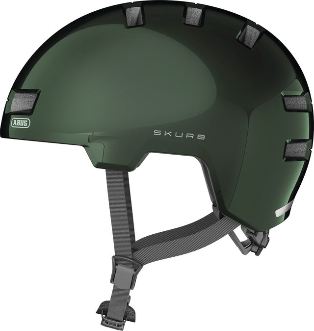 Abus Urban Skurb moss green - Cykelhjelm