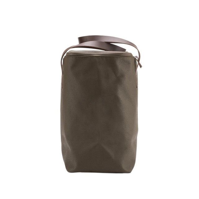 Brooks Camden Tote Bag taske i mosfarvet til cykelkurv