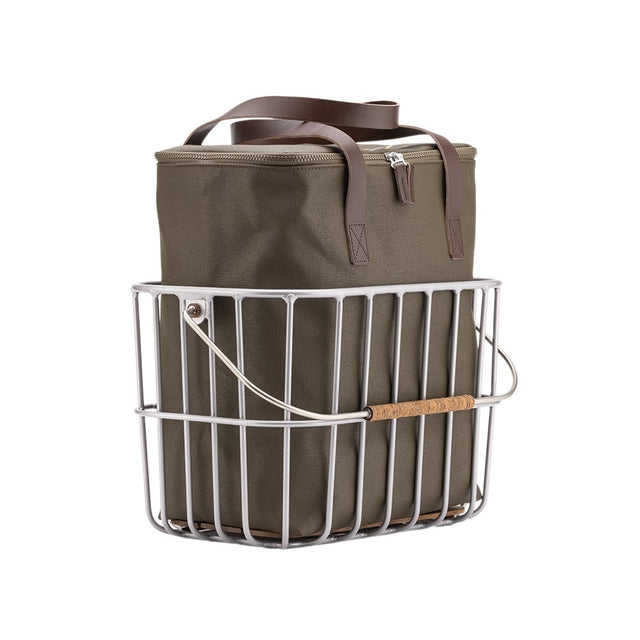 Brooks Camden Tote Bag taske i mosfarvet til cykelkurv