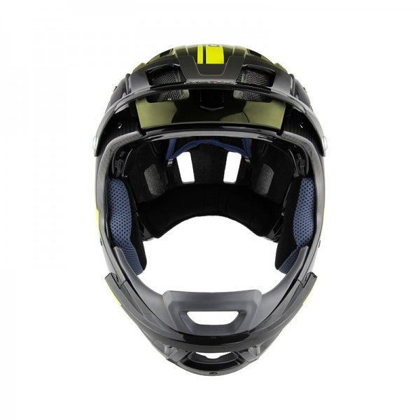 Casco MTBE Full Face Carbon neon - Cykelhjelm
