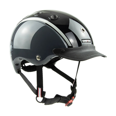 Casco Nori black grey horseshoe shiny - Børnecykelhjelm
