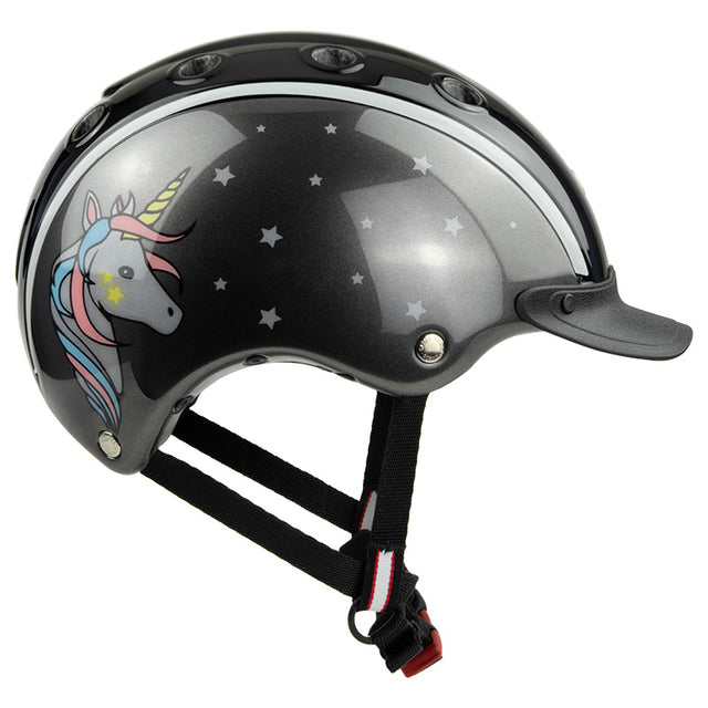 Casco Nori black grey Unicorn - Børnecykelhjelm