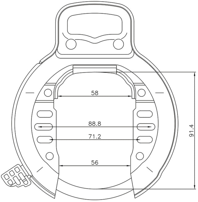 Abus YWS, Sort OEM - Ringlås