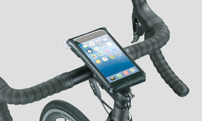 Topeak SmartPhone DryBag monteret på frempinden