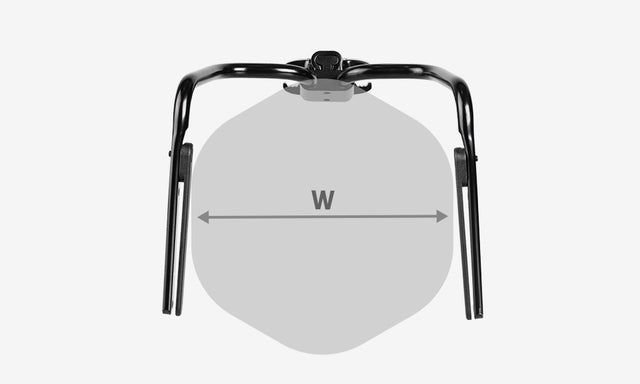 Topeak BackLoader Wishbone monteret på sadelskinner