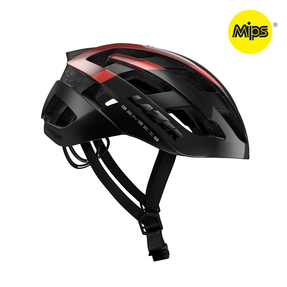 Lazer Genesis MIPS Black Red - Cykelhjelm