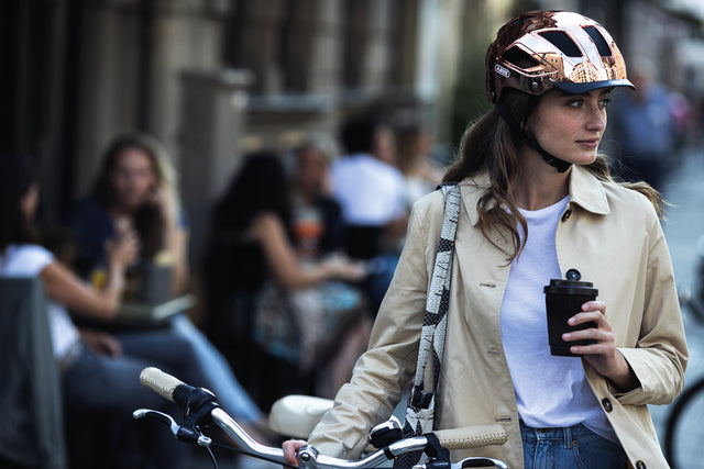 Abus Hyban 2.0 chrome rosé - Cykelhjelm