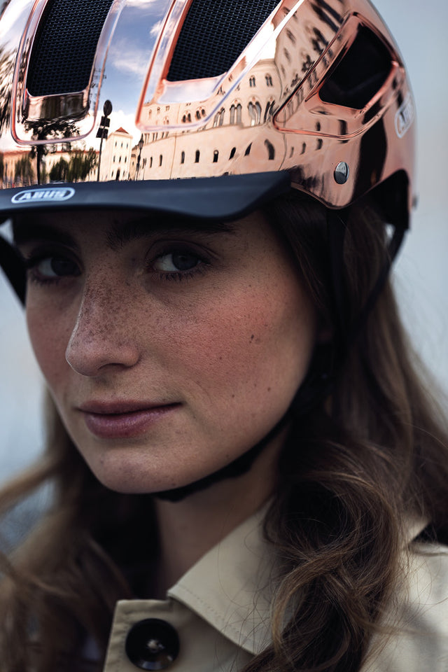 Abus Hyban 2.0 chrome rosé - Cykelhjelm