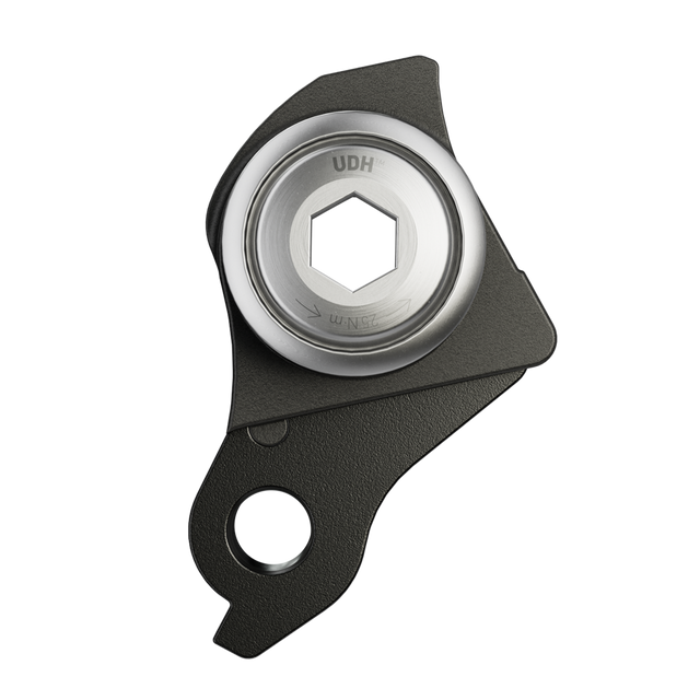 SRAM Universal Derailleur Hanger UDH i aluminium, set fra siden